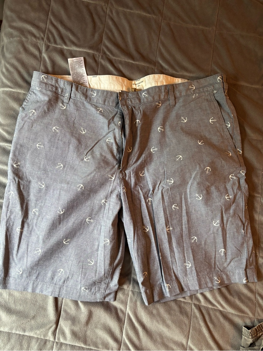 Docker’s Men's Anchor Print Navy Shorts